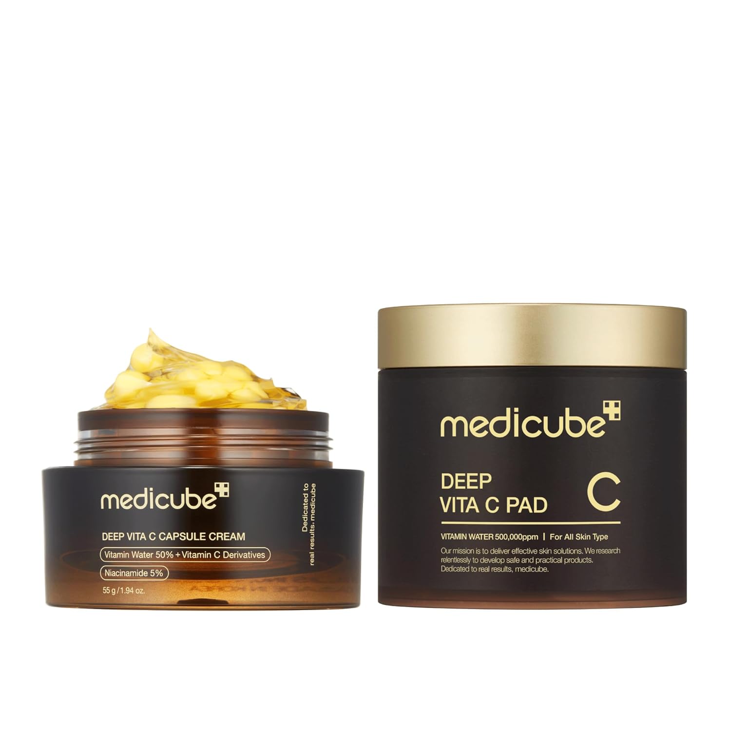 Say Goodbye to Acne Scars, Dark Spots & Fine Lines. Medicube Deep Vita C Capsule Cream