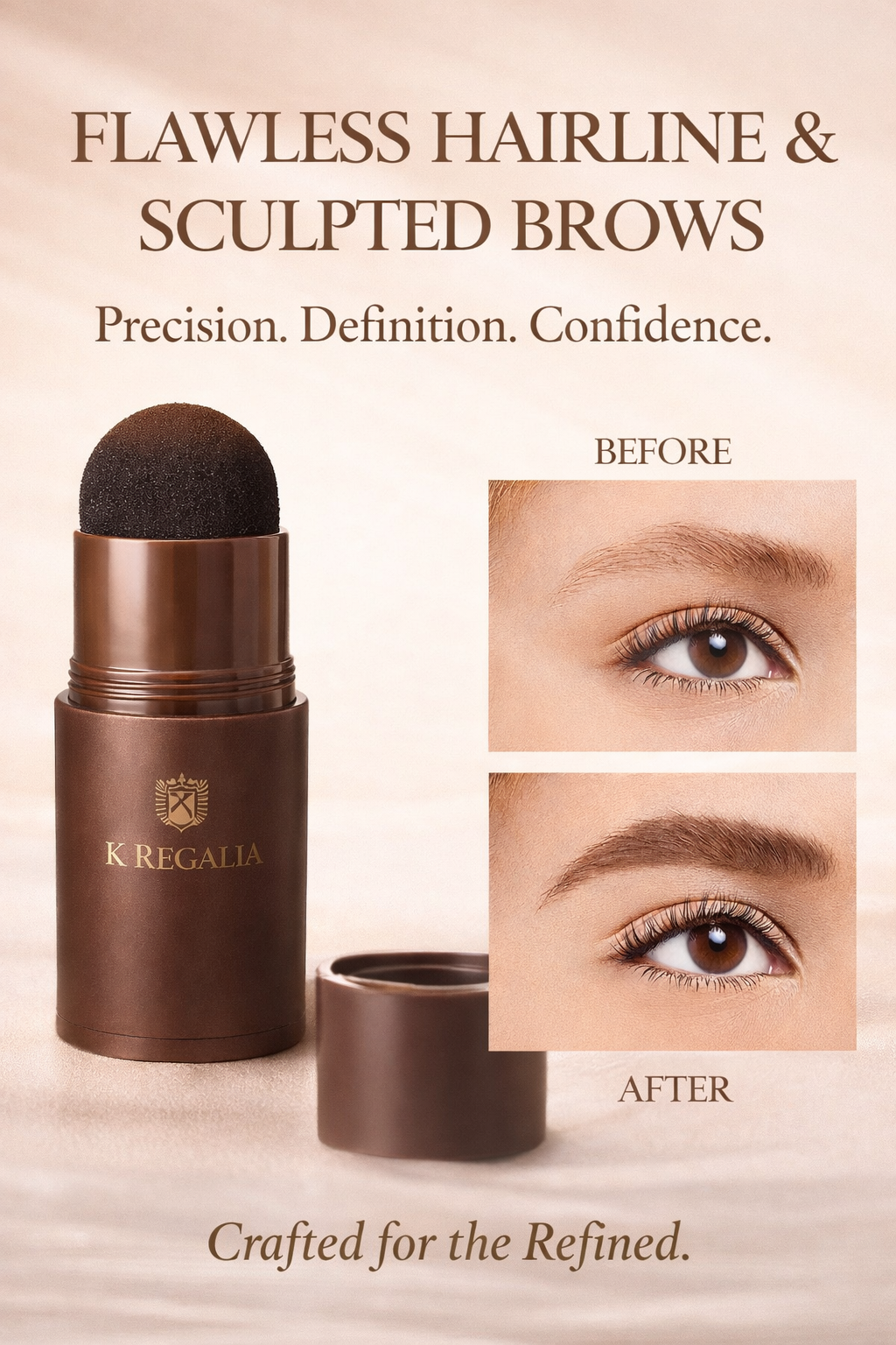 Confidence Starts with Hairline & Eyebrows Powder (Brown & Black)