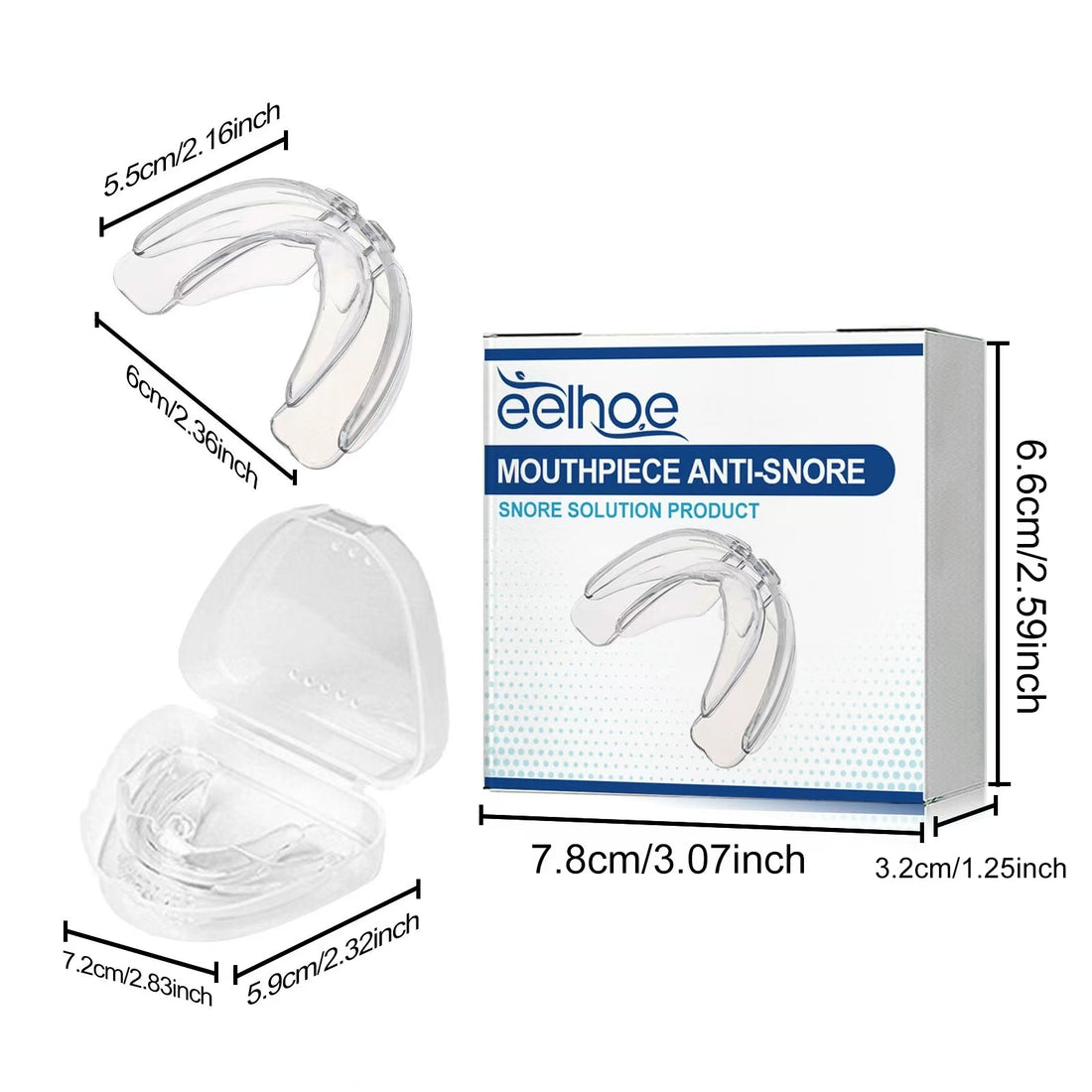 Anti-Snoore and Teeth- biting Mouth Piece