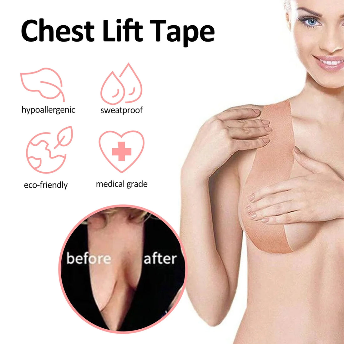 Chest lift tape