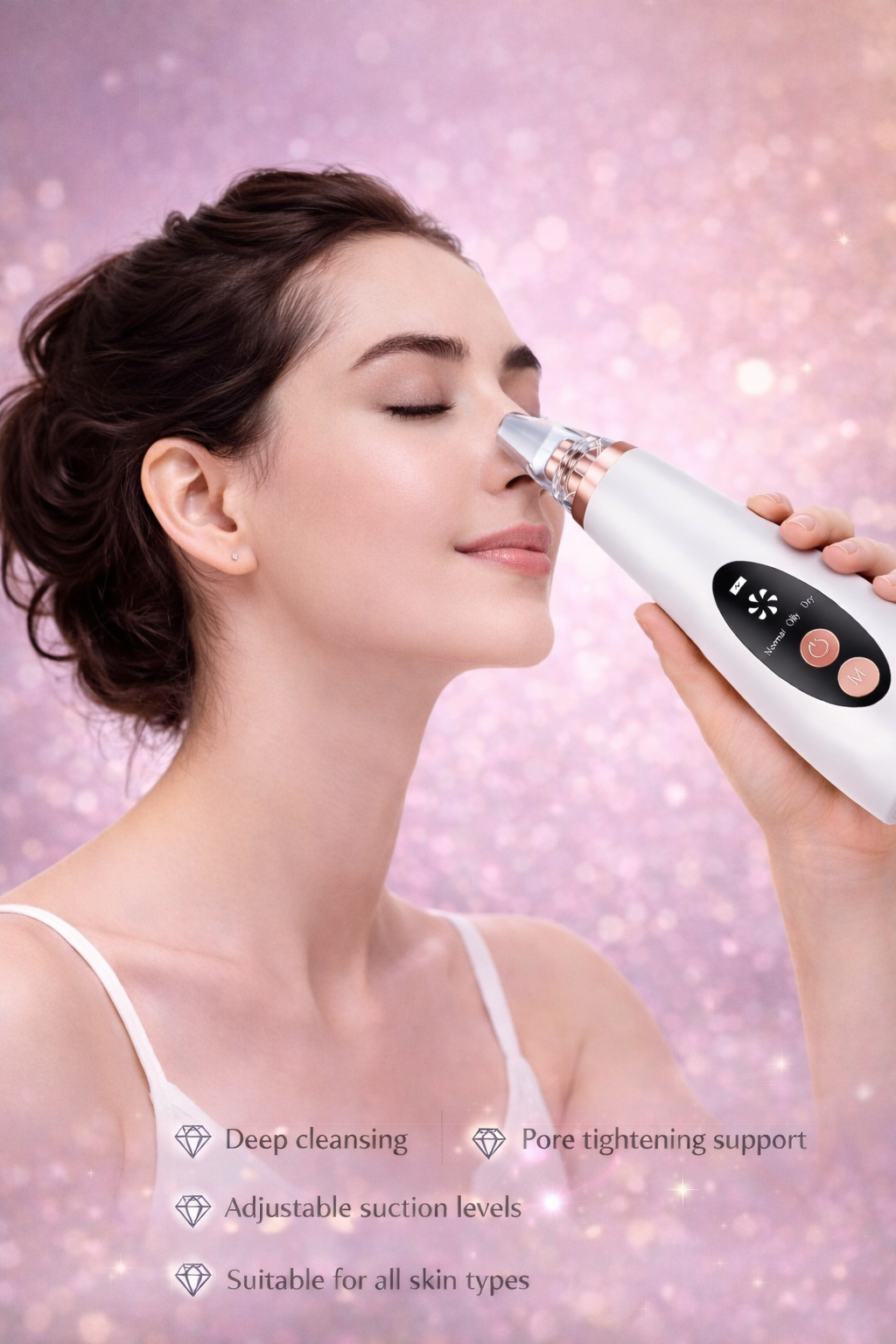 Look Flawless in Every Photo. Vacuum Pore Cleaner